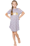 DC Comics Girls Little Batgirl Cold Shoulder Star Nightgown