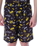 DC Comics Boys' Batman Pajamas Ready For Action Short Sleeve Shirt and Shorts 2 Piece Superhero Pajama Set