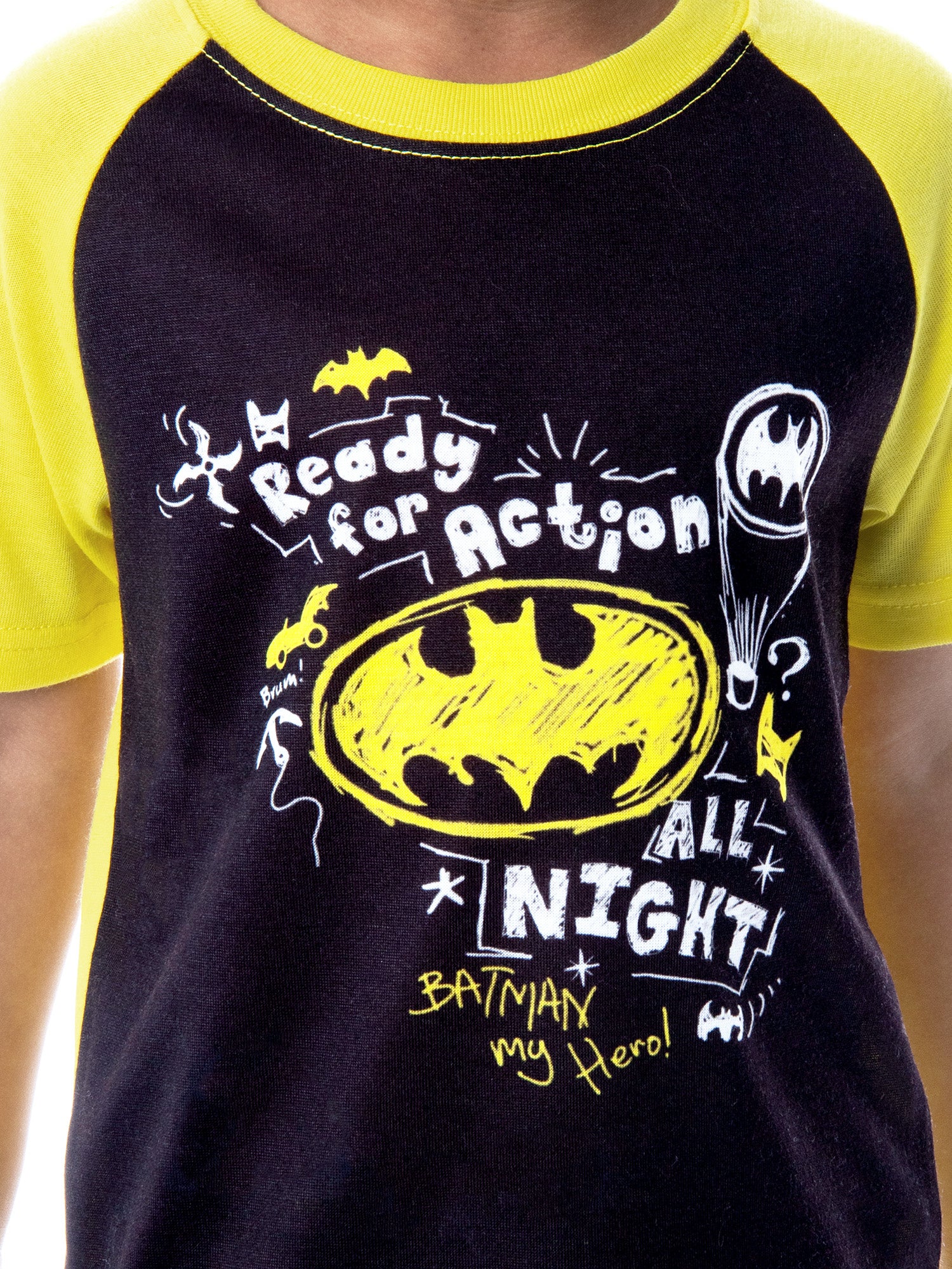 DC Comics Toddler Boys' Batman Pajamas Ready For Action 2 Piece Pajama Set