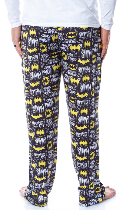 DC Comics Mens' Batman Dark Knight We Are Not Afraid Sleep Pajama Pants