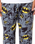 DC Comics Batman Mens' Bat Symbol Icon Retro Character Sleep Pajama Pants