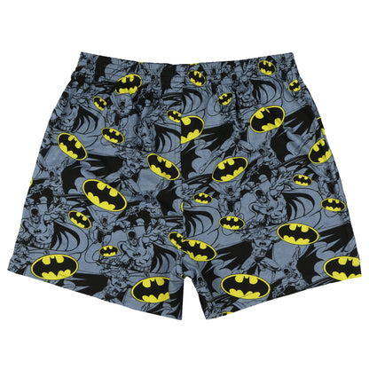 DC Comics Batman Boxer Shorts Men's Action Poses Bat Signal Logo Underwear