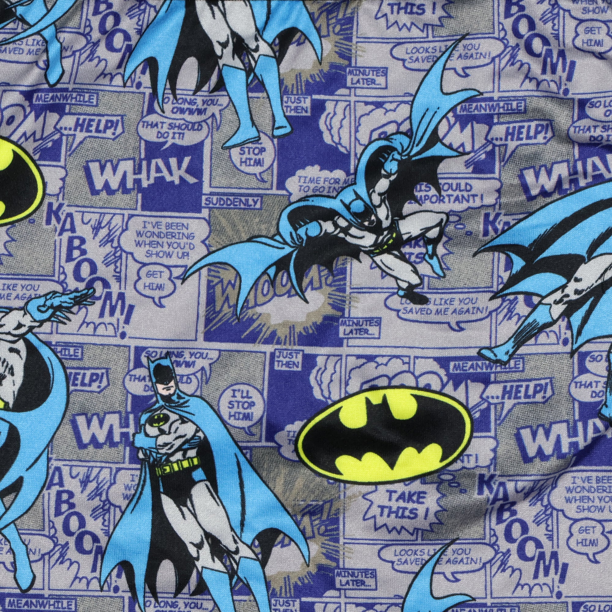 DC Comics Batman Boxer Briefs Men's Bat Symbol Comic Book Snug Fit Underwear