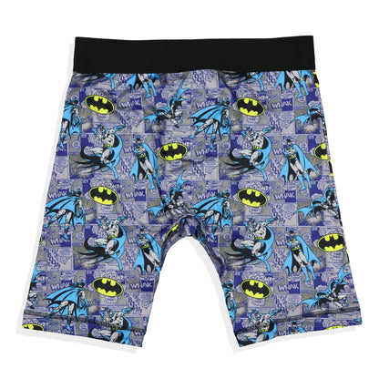 DC Comics Batman Boxer Briefs Men's Bat Symbol Comic Book Snug Fit Underwear