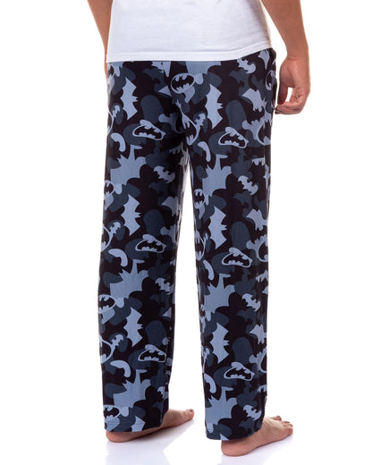 DC Comics Men's Batman Pajama Pants Camo Bat Signal Sleep Lounge Bottoms