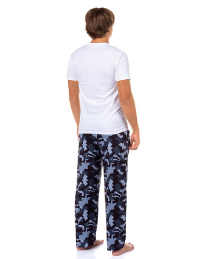 DC Comics Men's Batman Pajama Pants Camo Bat Signal Sleep Lounge Bottoms