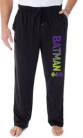 DC Comics Men's Batman Pajama Pants Ombre Script Logo Loungewear Sleep Pants