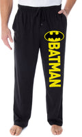 DC Comics Men's Batman Pajama Pants Classic Bat Logo Loungewear Sleep Pants (Large)