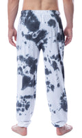 DC Comics Men's Batman Granite Tie Dye Bat Logo Sleep Jogger Pajama Pants (Large)