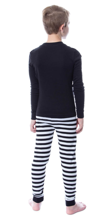 DC Comics Batman Classic Logo Tight Fit Cotton Matching Family Pajama Set For Adult And Kids