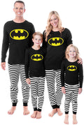 DC Comics Batman Classic Logo Tight Fit Cotton Matching Family Pajama Set For Unisex Kids (10)