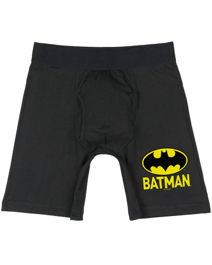 Batman Men's Logo Design Long Leg Boxers Underwear