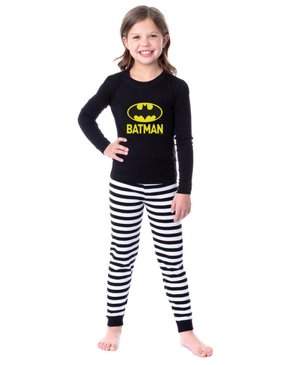 Batman Pajamas Logo Design Boys' Tight Fit Sleep Set