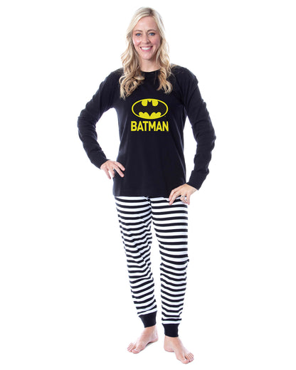DC Comics Batman Bat Signal Men's 2-Piece Tight Fit Sleep Pajama Set