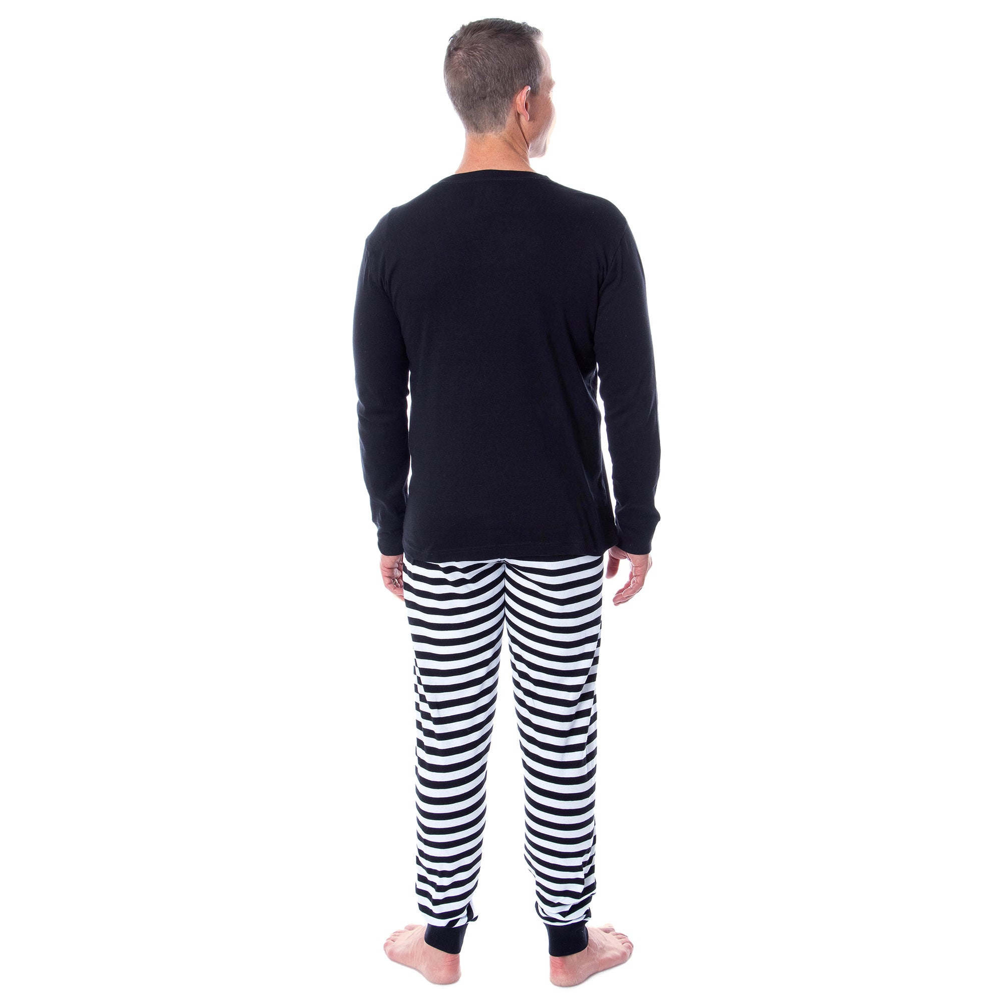 DC Comics Batman Bat Signal Men's 2-Piece Tight Fit Sleep Pajama Set
