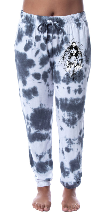 Tim Burton's Corpse Bride Womens' Emily Character Sleep Jogger Pajama Pants