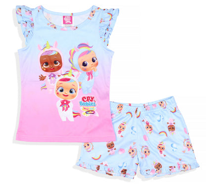 Cry Babies Magic Tears Fantasy Toddler Girls Pajama with Shorts 2 Piece Set