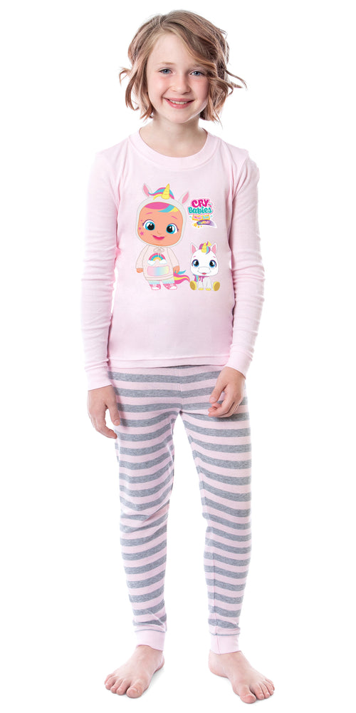 Cry Babies Magic Tears Girls' Child Characters Show Unicorn Sleep Pajama Set
