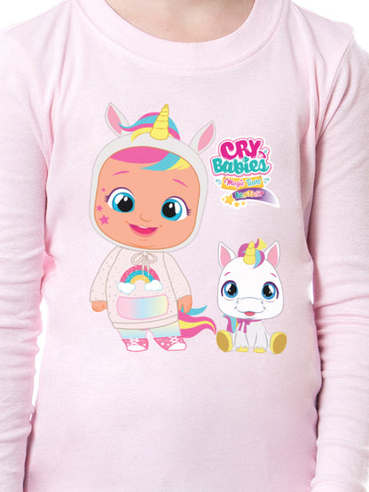 Cry Babies Magic Tears Girls' Child Characters Show Unicorn Sleep Pajama Set
