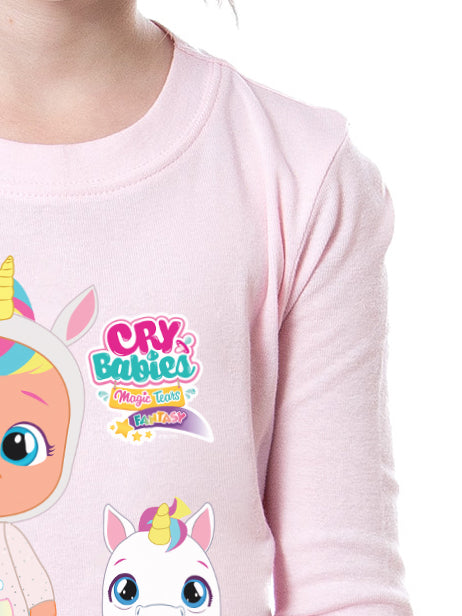 Cry Babies Magic Tears Girls' Child Characters Show Unicorn Sleep Pajama Set