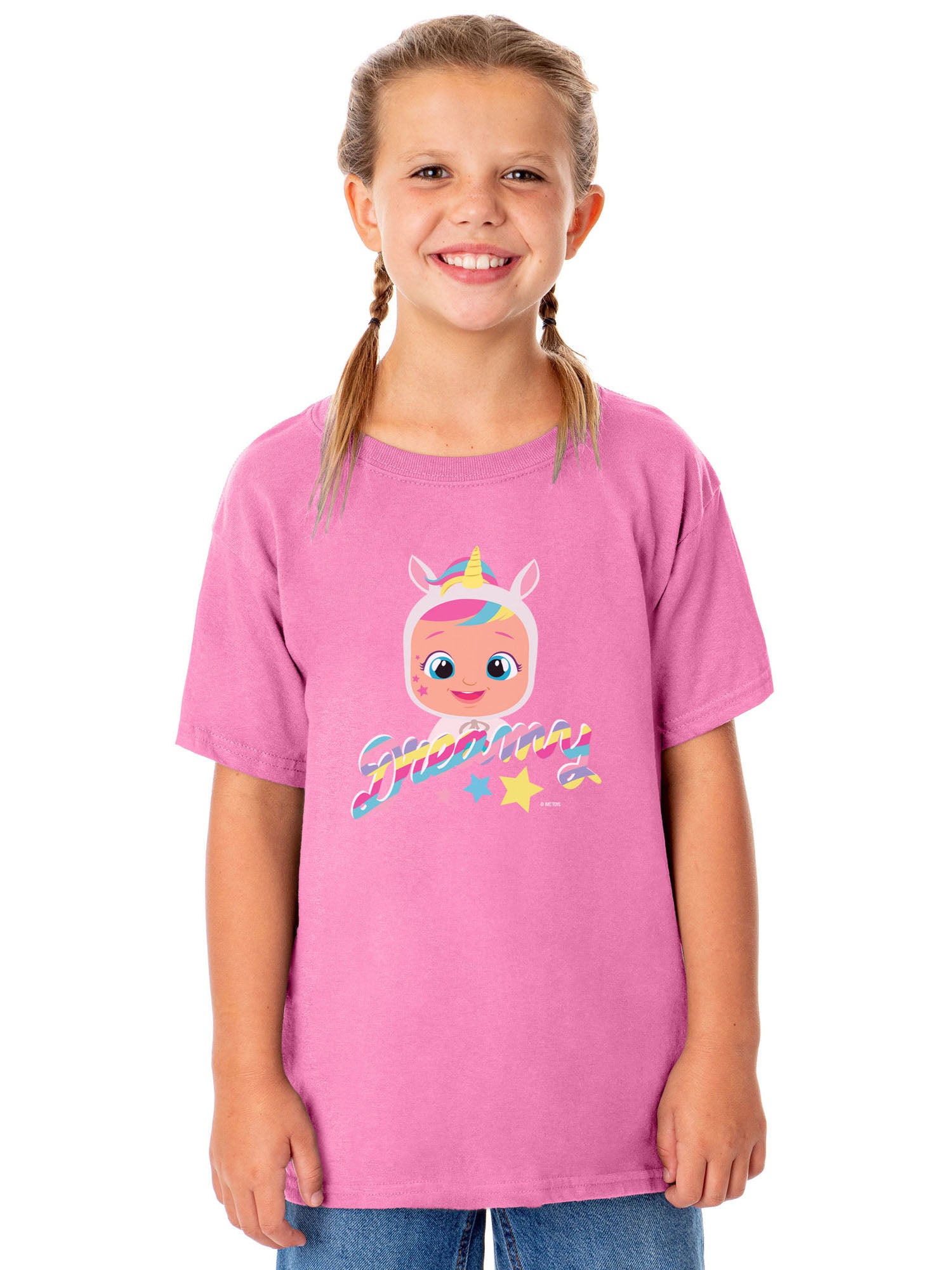 Cry Babies Magic Tears Girl's Dreamy Crewneck T-Shirt For Kids