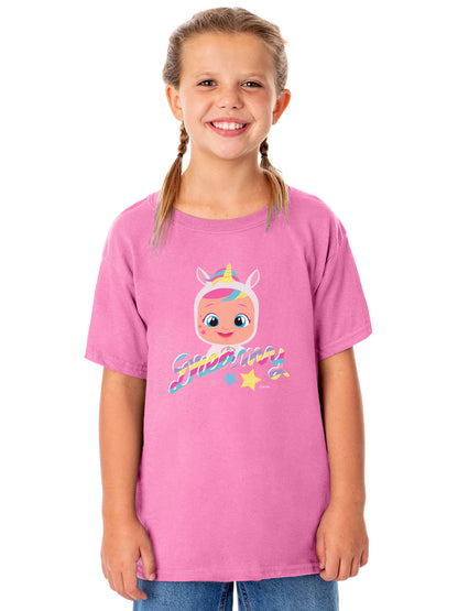 Cry Babies Magic Tears Girl's Dreamy Crewneck T-Shirt For Kids
