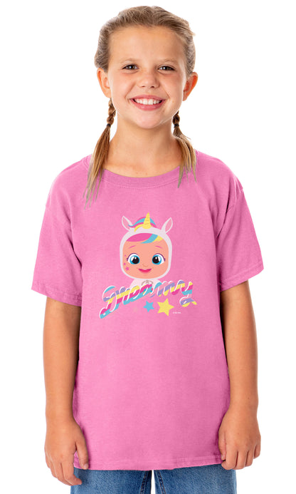 Cry Babies Magic Tears Girl's Dreamy Crewneck T-Shirt For Kids