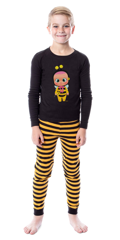 Cry Babies Magic Tears Bumblebee Unisex Child Tight Fit Sleep Pajama Set