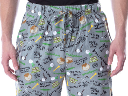 Caddyshack the Movie Men's Allover Print Loungewear Pajama Pants