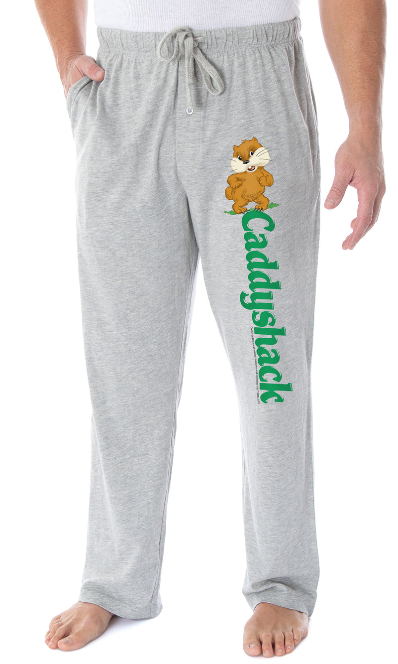 Caddyshack Men's Dancing Gopher Character Loungewear Sleep Bottoms Pajama Pants