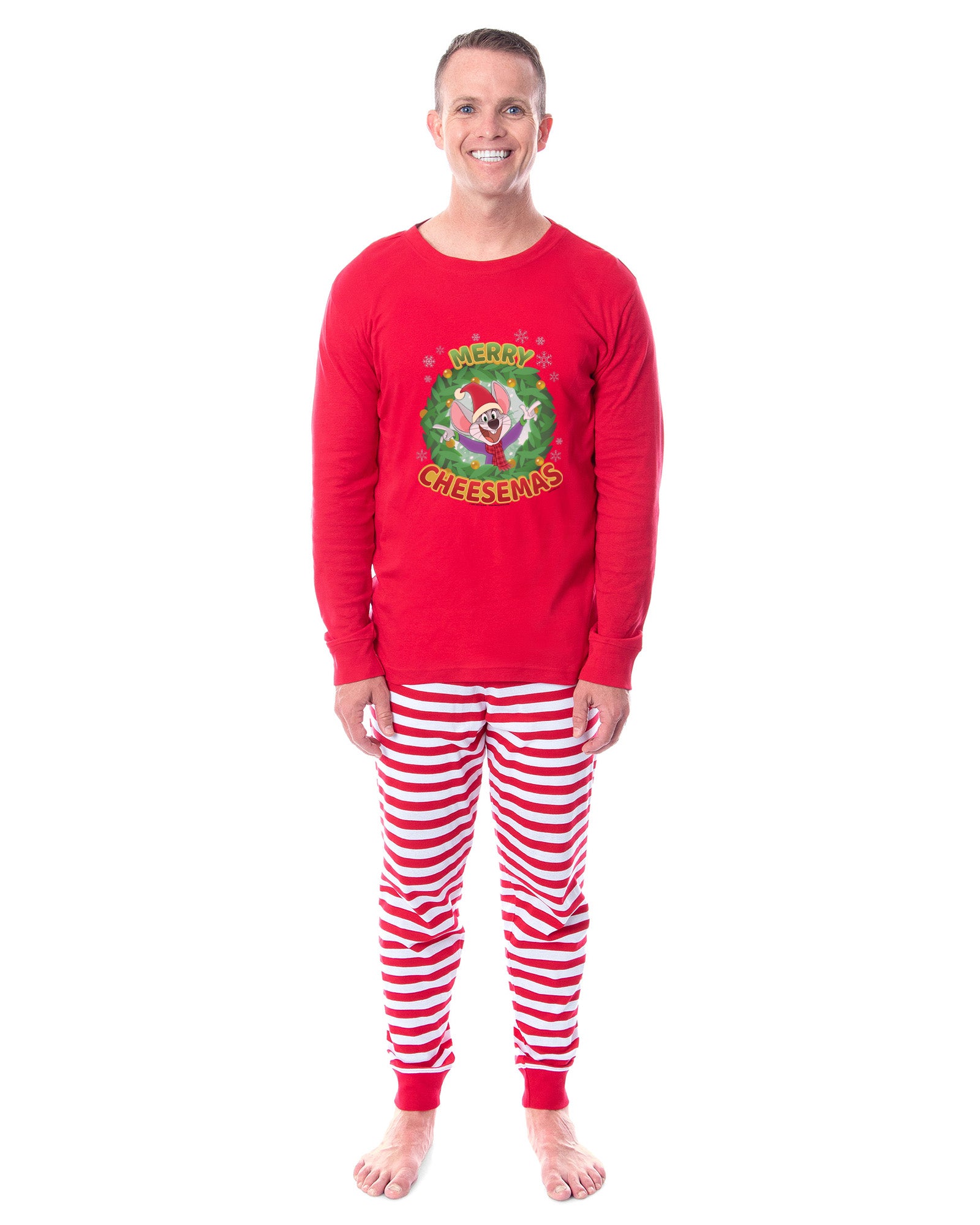 Chuck E Cheese Christmas Merry Cheesemas 2 Piece Long Sleeve Family Pajama Set