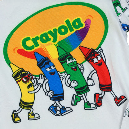 Crayola Crayons Pajamas Toddler Tight Fit Long Sleeve Pant Sleep Set