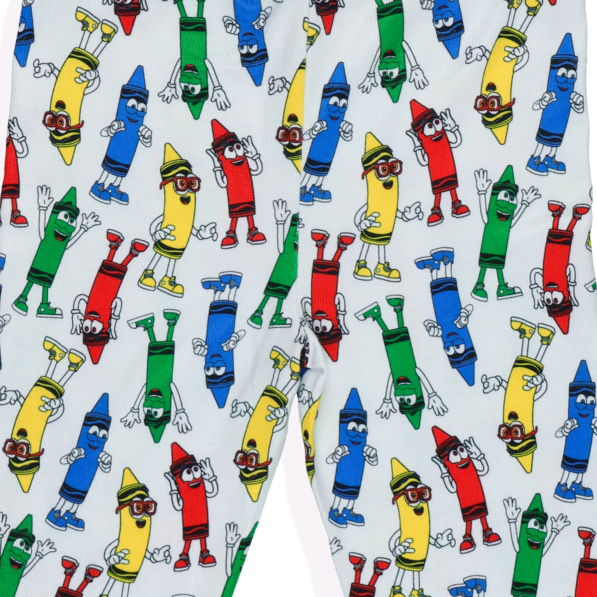 Crayola Crayons Pajamas Toddler Tight Fit Long Sleeve Pant Sleep Set