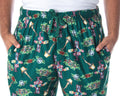 A Christmas Story Men's Movie Inspired Allover Print Design Lounge Sleep Pajama Pants