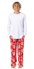 A Christmas Story Men's Leg Lamp Fra-Gee-Lay Tossed Sleep Pajama Pants For Adults