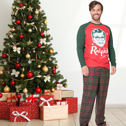 Christmas Story Mens Ralphie Plaid Pajama Set