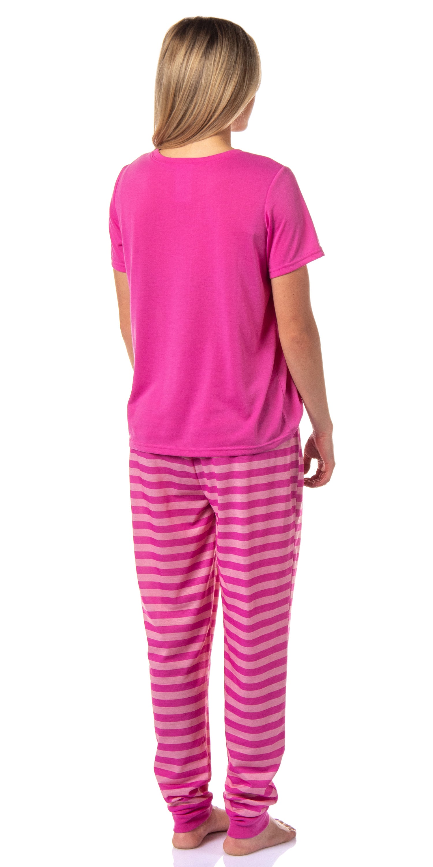 Disney Womens' Alice in Wonderland Cheshire Cat Jogger Sleep Pajama Set