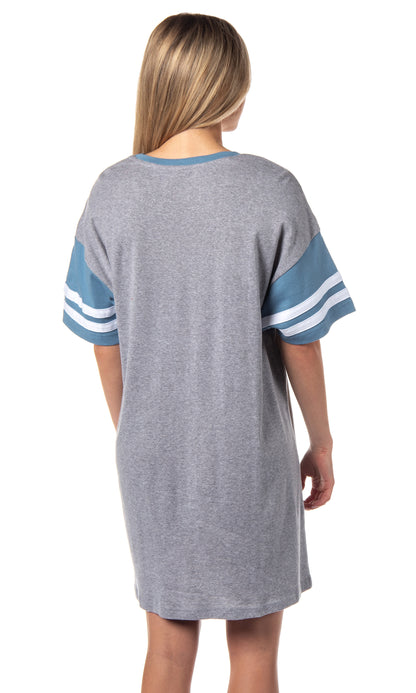 Disney Womens' Lilo & Stitch Team Stitch Shirt Pajama Dorm Sleep Shirt Nightgown For Adults