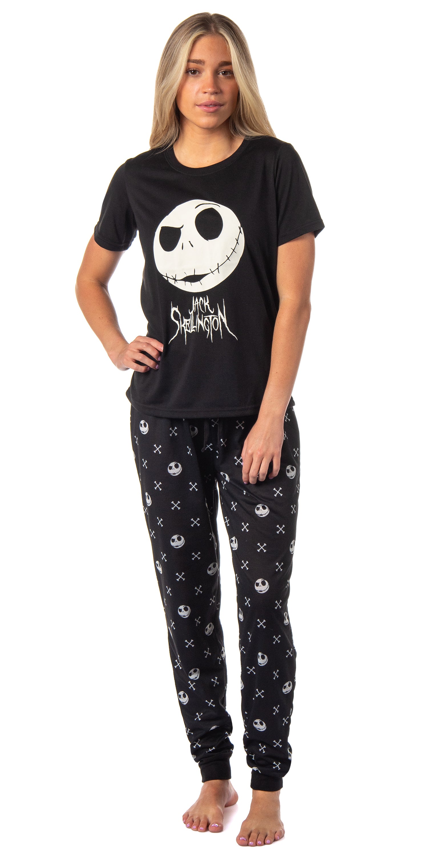 The Nightmare Before Christmas Women's Jack Skellington Jogger Pajama Set