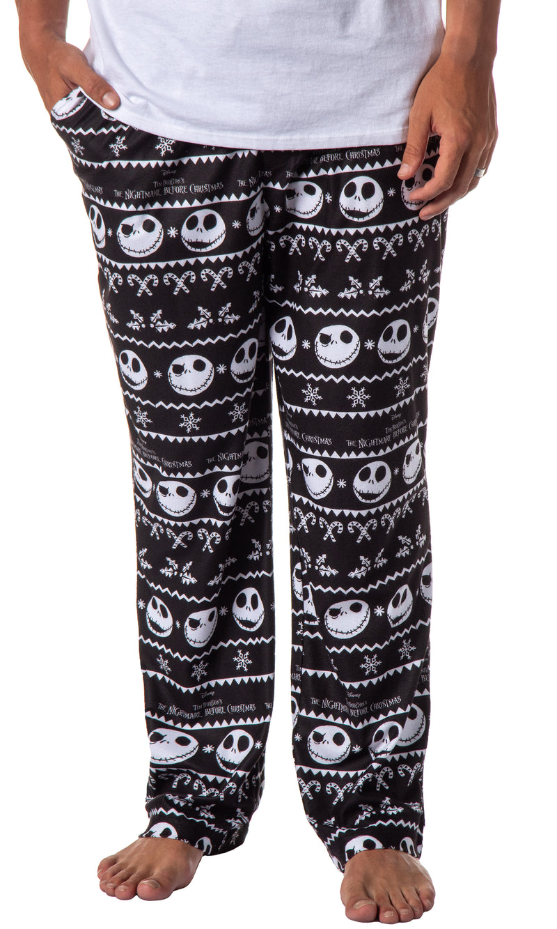 The Nightmare Before Christmas Mens' Jack Skellington Movie Sleep Pajama Pants
