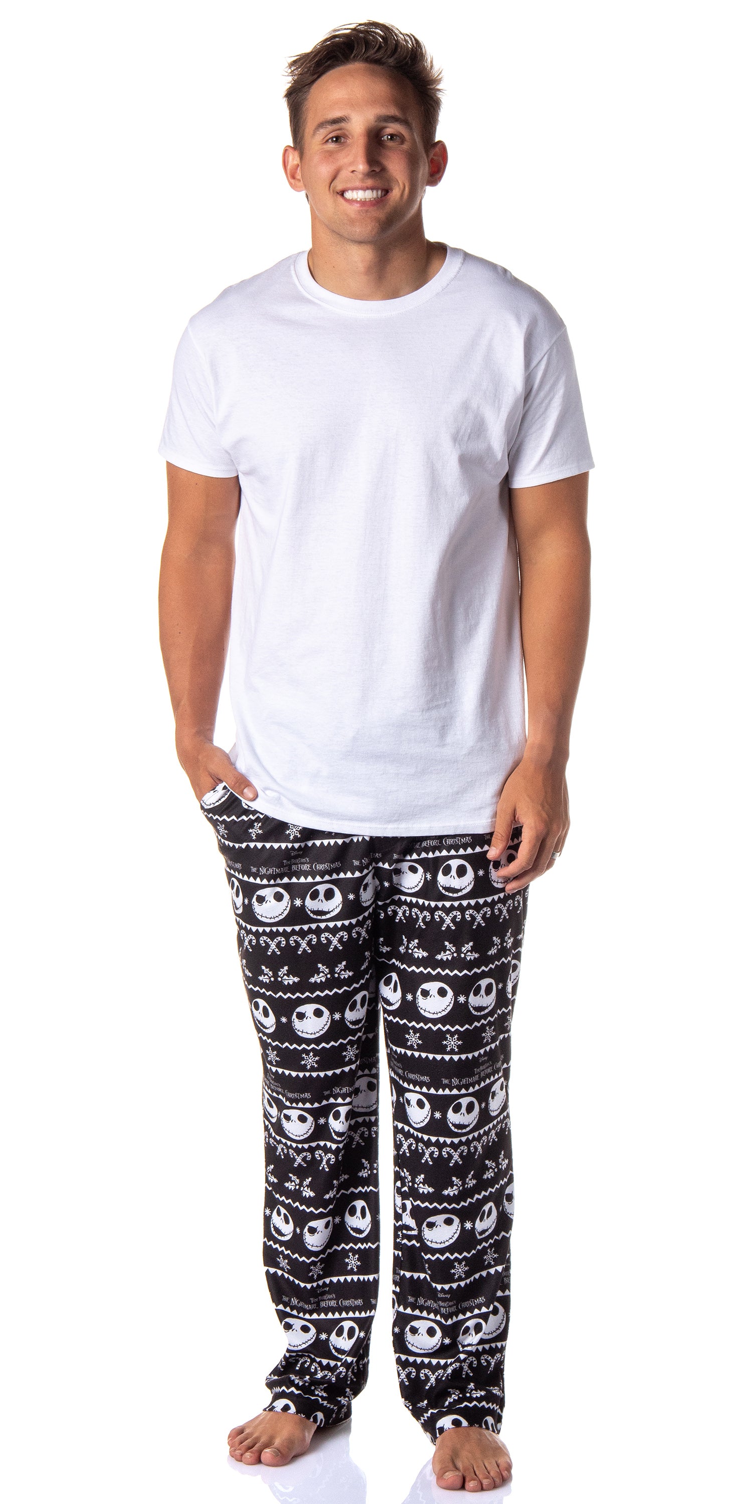 The Nightmare Before Christmas Mens' Jack Skellington Movie Sleep Pajama Pants