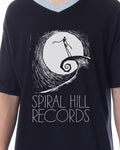 The Nightmare Before Christmas Mens' Spiral Hill Records Sleep Pajama Shirt