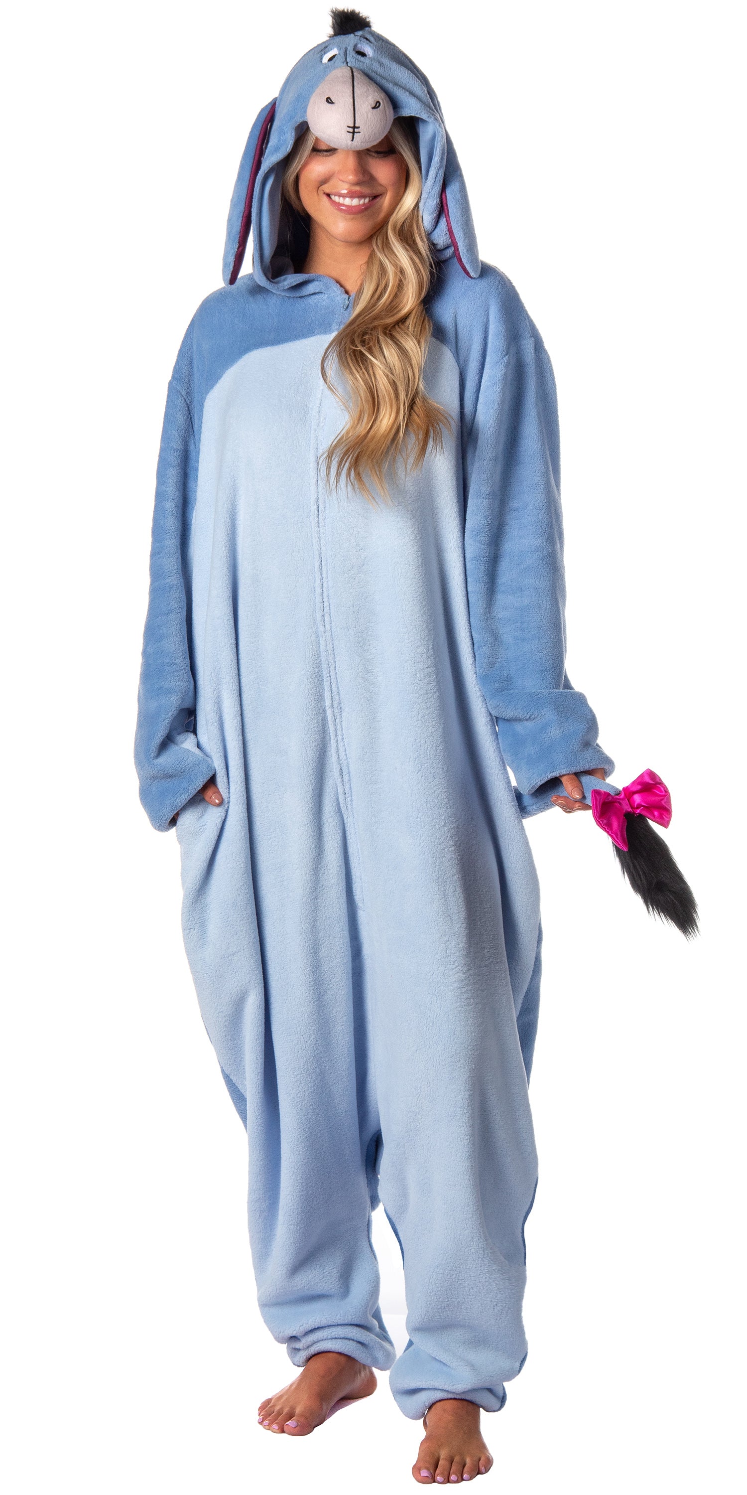 Winnie-the-Pooh Eeyore Unisex Costume Union Suit One Piece Pajama Outfit