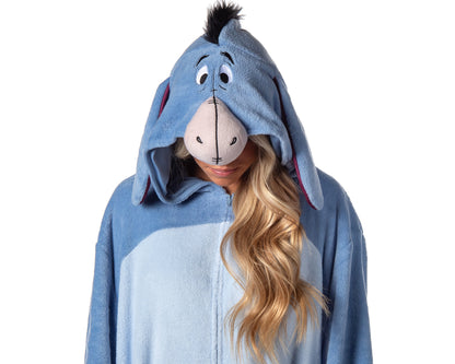 Winnie-the-Pooh Eeyore Unisex Costume Union Suit One Piece Pajama Outfit