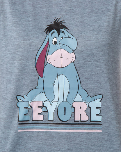 Disney Winnie-the-Pooh Women's Eeyore Character Jogger Sleep Pajama Set