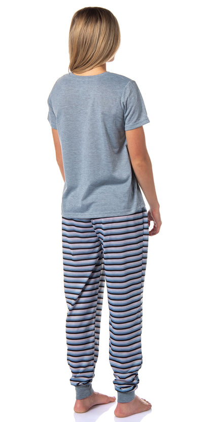 Disney Winnie-the-Pooh Women's Eeyore Character Jogger Sleep Pajama Set