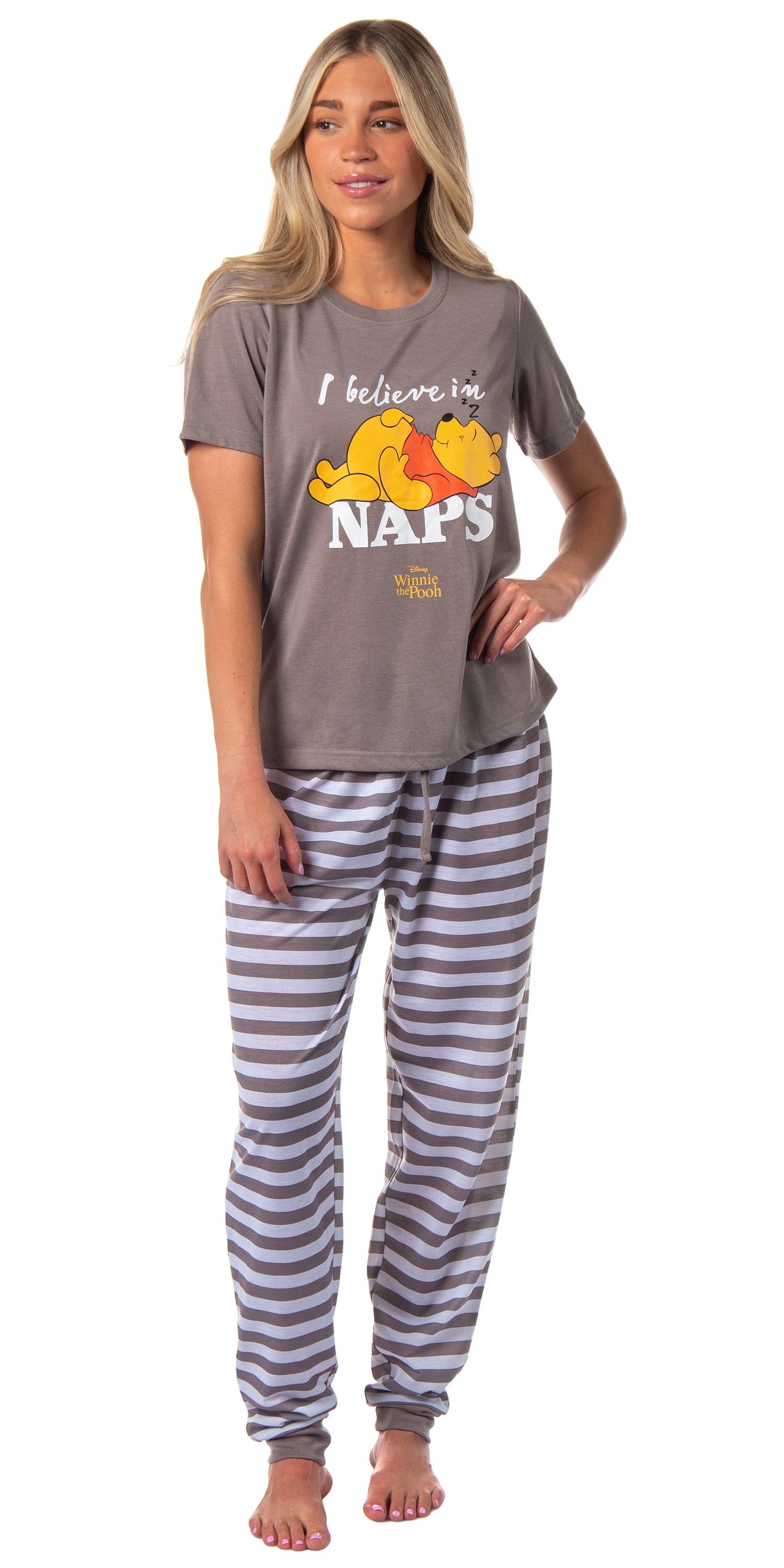 Disney Winnie-the-Pooh Women's I Believe In Naps Jogger Sleep Pajama Set