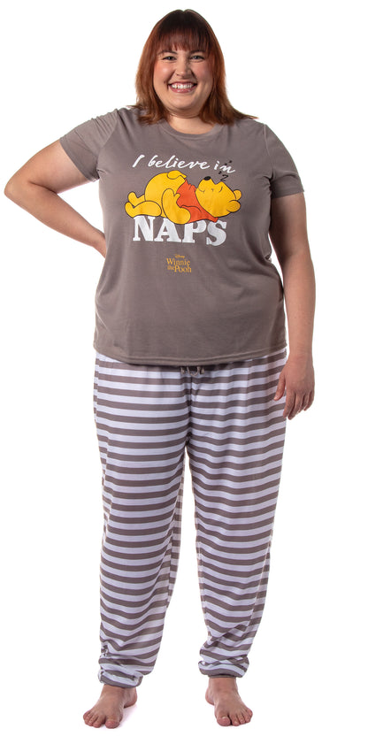 Disney Winnie-the-Pooh Women's I Believe In Naps Jogger Sleep Pajama Set