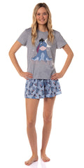 Disney Winnie-the-Pooh Women's Eeyore Ready For Bed Sleep Pajama Short Set