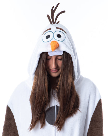 Disney Frozen Adult Olaf Kigurumi Costume Union Suit Pajama For Men Women